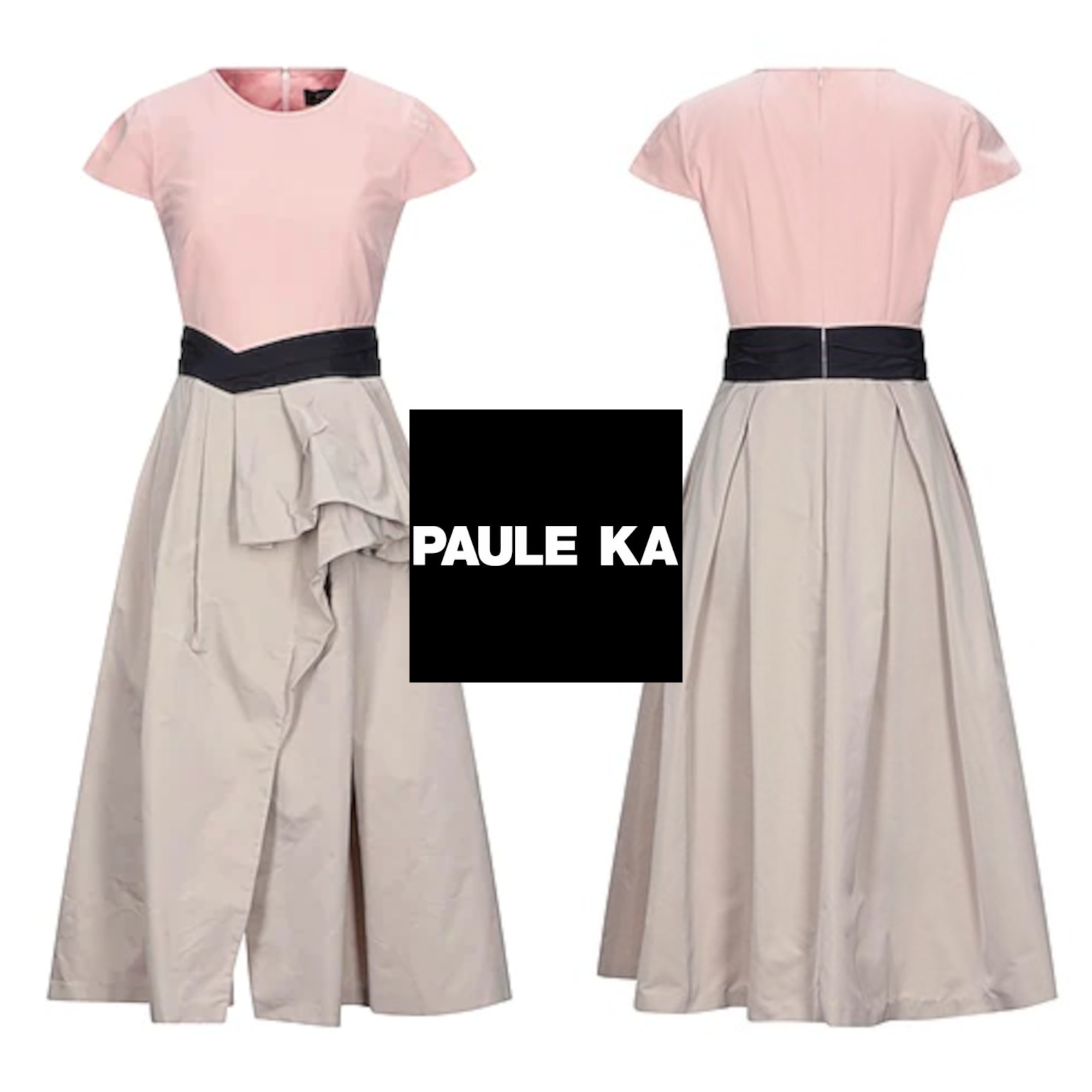 在庫僅少】 PAULE KA(ポールカ) ☆送料・関税込☆ひざ丈ワンピース 直営店 PAUL KA(ポールカ)ワンピース ひざ丈ワンピース