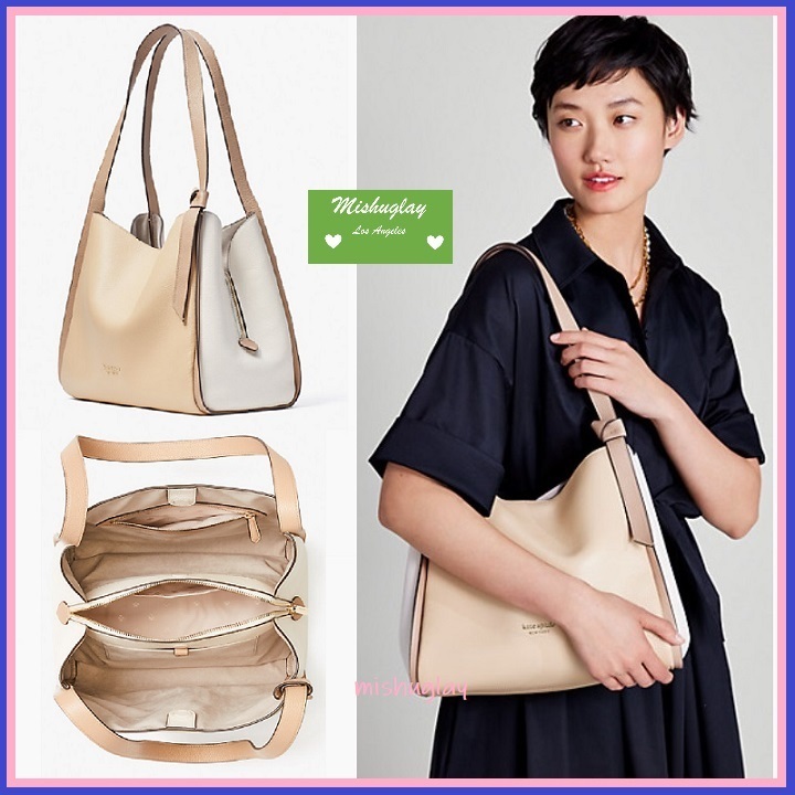 【kate spade】新色★ ノット ラージ ショルダーバッグ ★knott 全国総量無料で