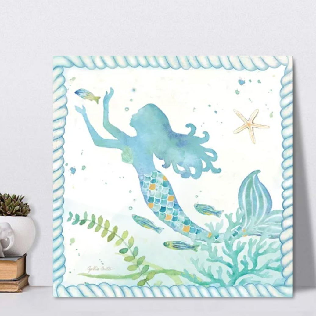 Mermaid Dreams IV キャンバスアート Mermaid Dreams IV キャンバスアート