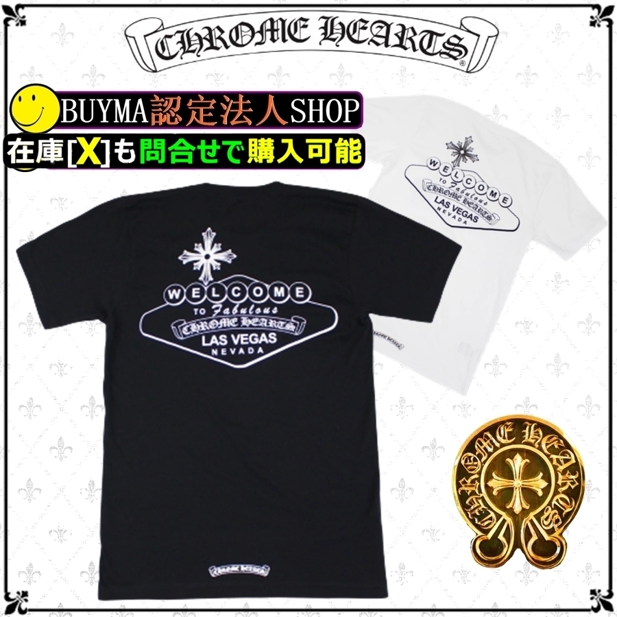 ★Chrome Hearts★ Las Vegas Exclusive Pocket Tee Black White