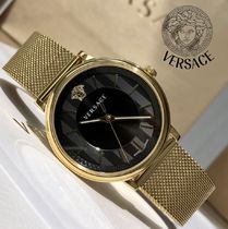 【国内未入荷】 VERSACE ヴェルサーチ 腕時計 Vサークル 42mm