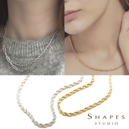 【Shapes Studio】Artisan Paperclip Chainネックレス SHAPES STUDIO】Paperclip チェーン ネックレス 2タイプ