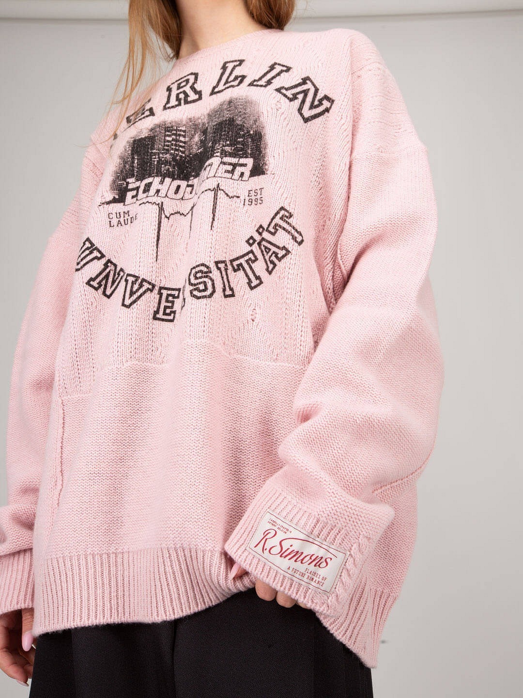 シルバー/レッド 【入手困難】holy in code stripe knit pink - 通販
