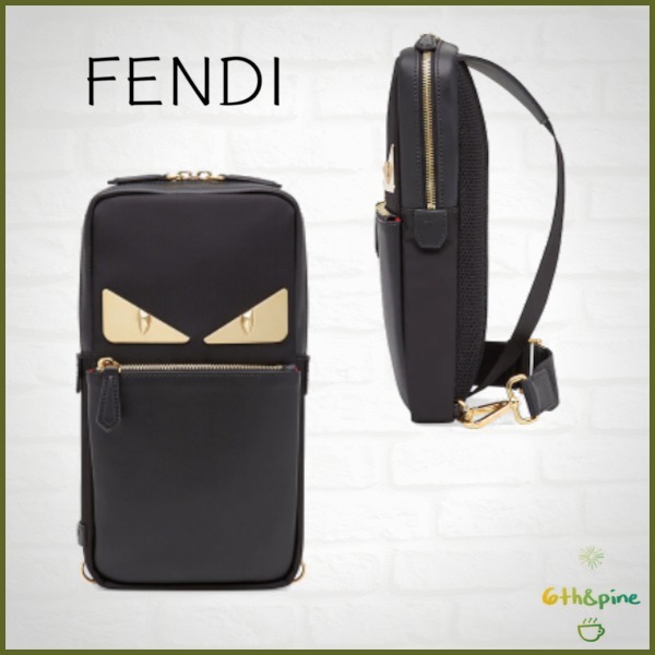 ★FENDI *ブラックナイロン ワンショルダーバックパック*★ お買い得モデル
