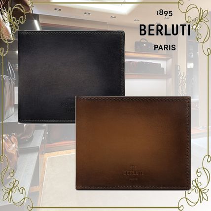 Berluti Folding Wallets Makore Slim Leather Wallet