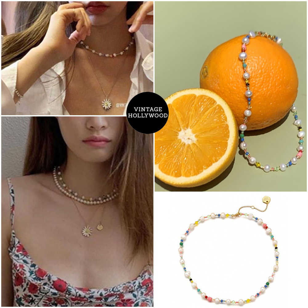 【楽天ランキング1位】 ◇VINTAGE HOLLYWOOD◆Pear l n Crystal Beads Necklace ネックレス・ペンダント 【楽天ランキング1位】 ◇VINTAGE HOLLYWOOD◆Pear l n Crystal Beads Necklace ネックレス・ペンダント