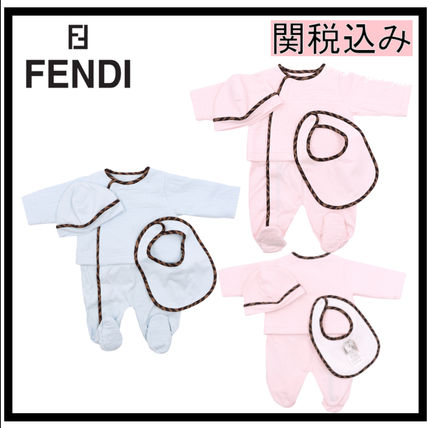 FENDI ベビーロンパース・カバーオール 国内発送★FENDI★ベイビー　ロンパースセット