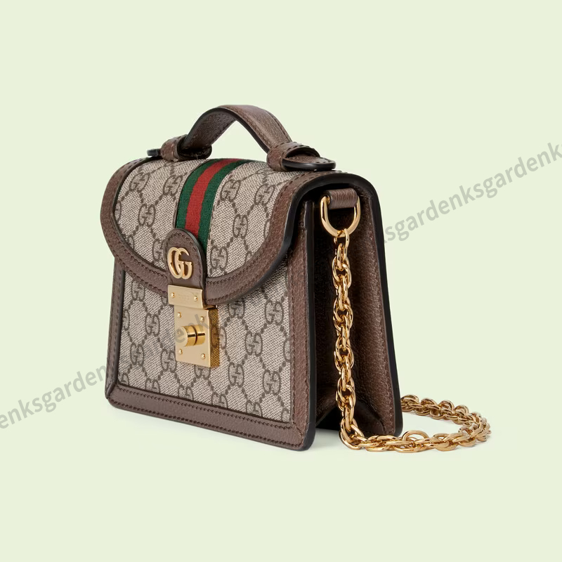 GUCCI Ophidia 2022 SS Stripes Monogram Casual Style Unisex Canvas Blended Fabrics (696180 96IWG 8745)