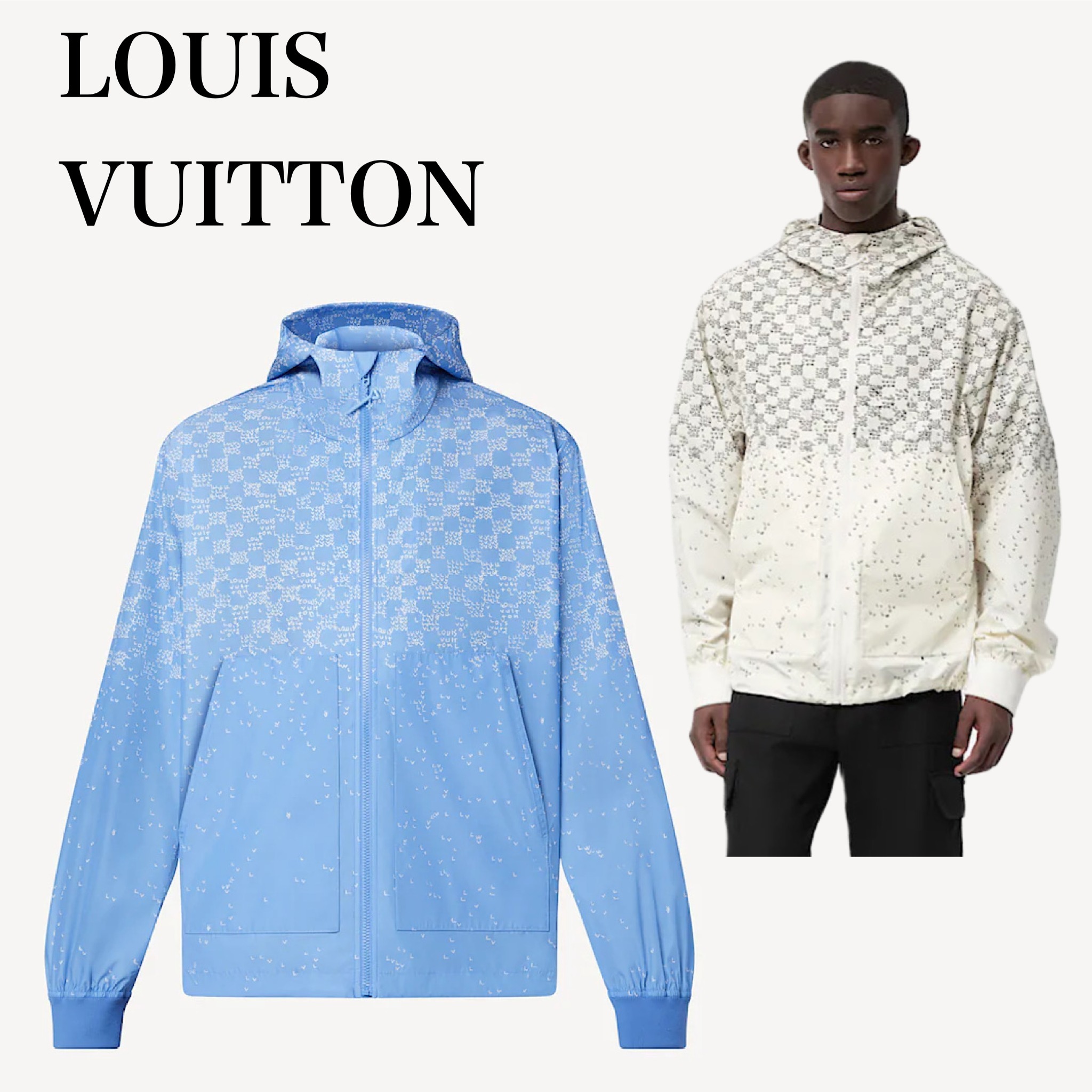 即発 VUITTON 《ダミエス プレッド ウインドブレーカー》 即発 VUITTON 《ダミエス プレッド ウインドブレーカー》