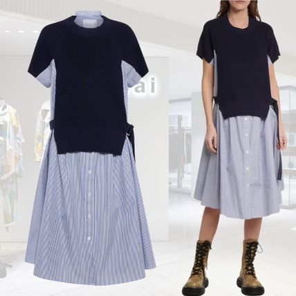 ストライプ sacai x ワンピース(レディース) - 海外通販のBUYMA