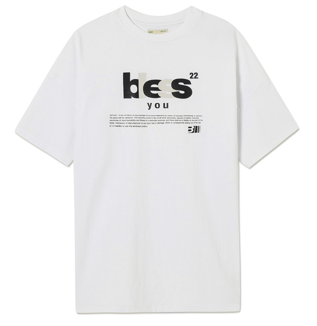 ★韓国の人気★【BLUR 1.0】★BLESS T SHIR.T★Tシャツ★ ☆送料・関税込☆BLUR 1.0☆BLESS T SHIRT☆Tシャツ☆ (BLUR 1.0