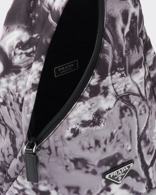 PRADA ショルダーバッグ 【PRADA】関税込 直営店買付 プリントRe Nylon ショルダーバッグ(5)