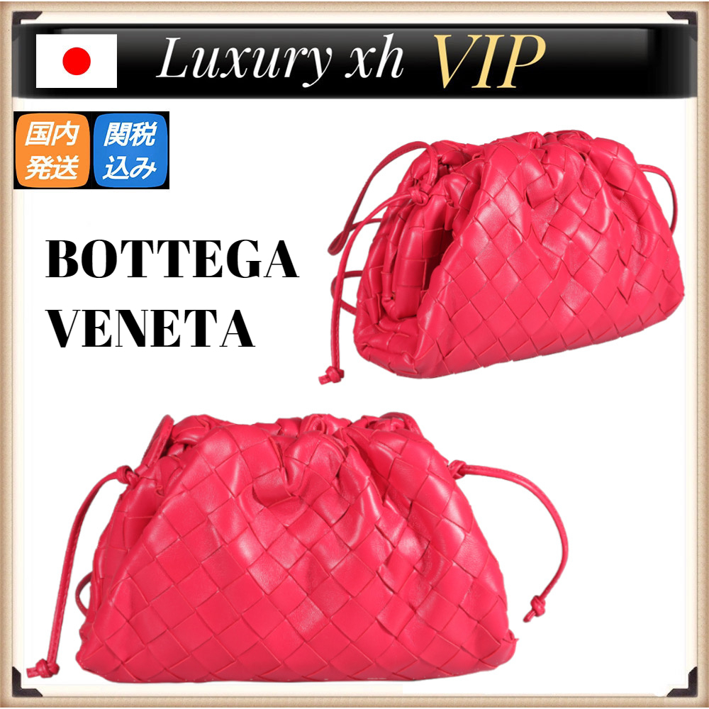 ★ 22SS BOTTEGA VENETA THE MINI POUCH BAG ロゴ レザー ピンク ★ 22SS BOTTEGA VENETA THE MINI POUCH BAG ロゴ レザー ピンク