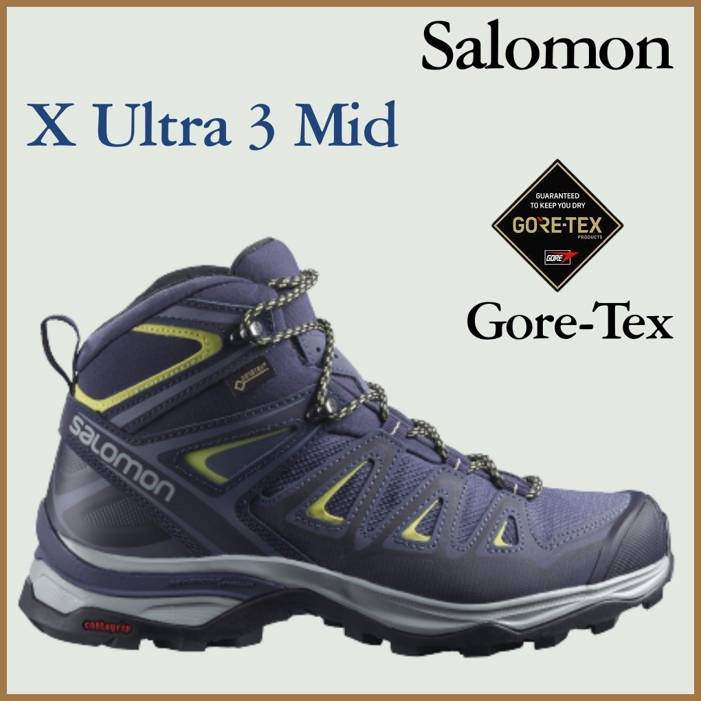 SALOMON X ULTRA 3 MID GORE-TEX 女性用ハイキングブーツ