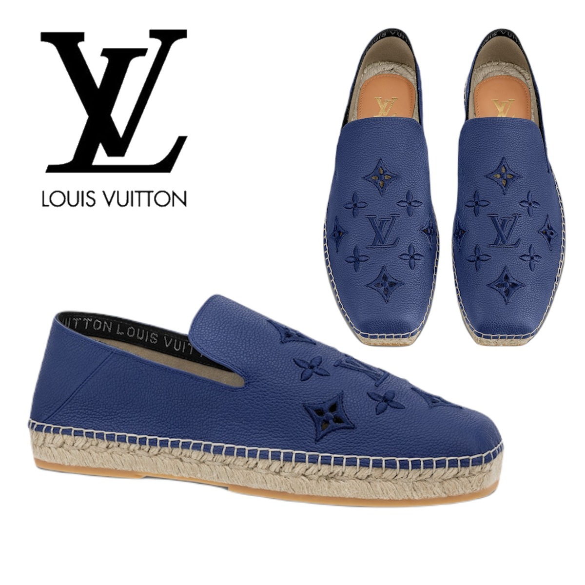 軽量で履きやすい♪【Louis Vuitton】ビダール エスパドリーユ 楽天市場】LOUIS VUITTON ルイ ヴィトン ビダール ライン
