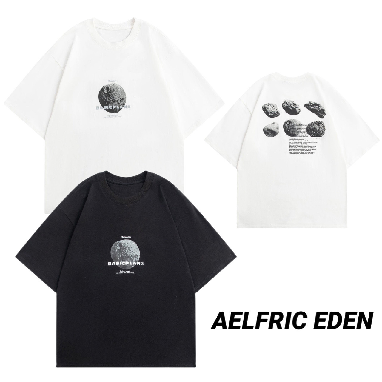 ◆AELFRIC EDEN◆ 隕石 グラフィックプリント Tシャツ 送料込