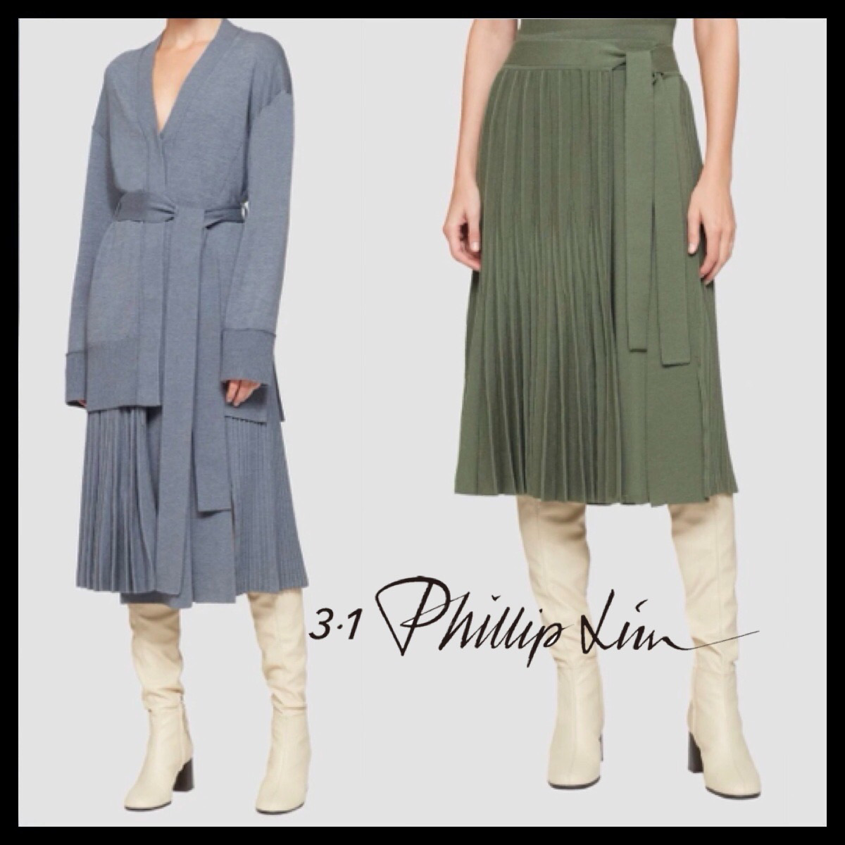 国内外の人気が集結 3.1 Phillip Lim◆100%ウール◆プリーツ◆ベルト◆スカート スカート 国内外の人気が集結 3.1 Phillip Lim◆100%ウール◆プリーツ◆ベルト◆スカート スカート