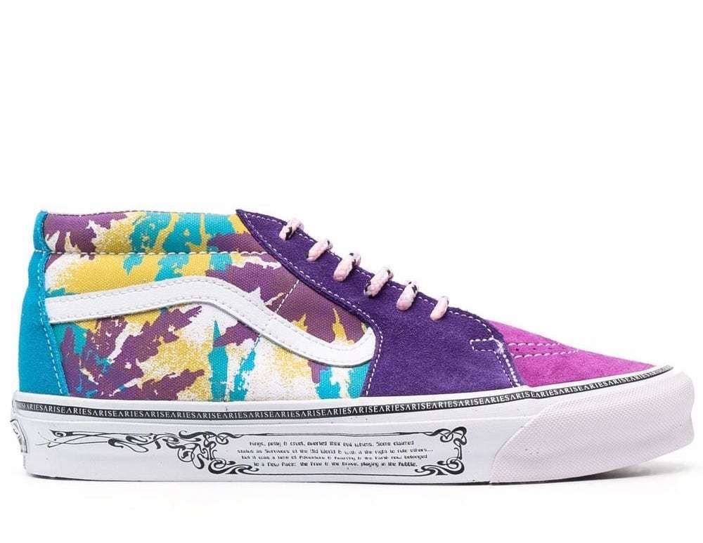 バンズVANS + ARIES OG SK8 Mid LX Weed Sneakersスニーカー