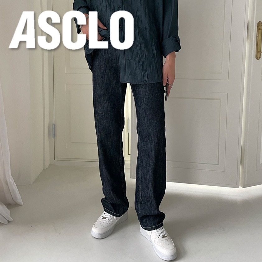 デニム・ジーパン Got Wide Linen Denim Pants