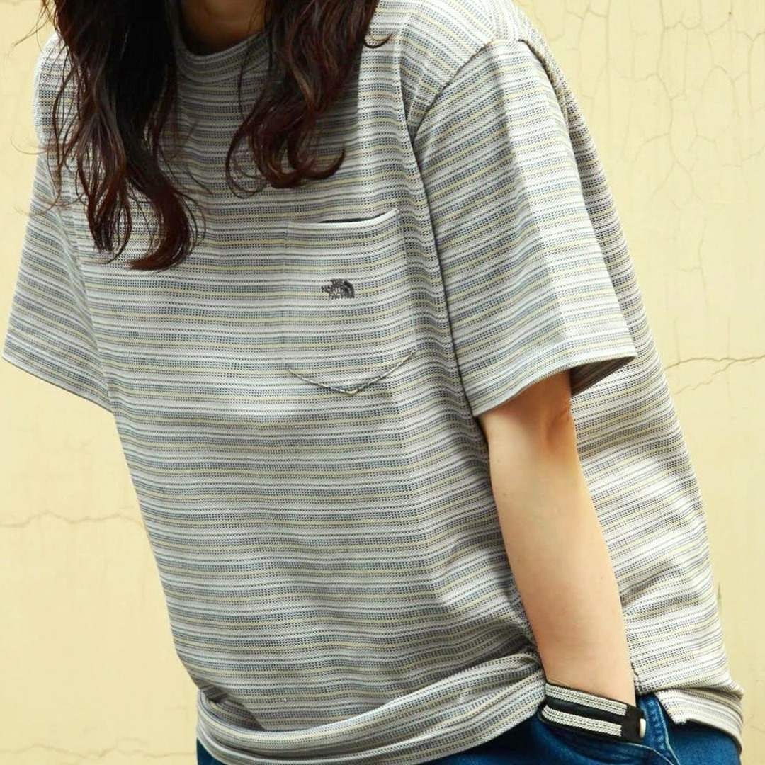 【代引可】 残りわずか!!!TNF PURPLE T ポケット H/S LABEL◆モススティッチ Tシャツ・カットソー 【代引可】 残りわずか!!!TNF PURPLE T ポケット H/S LABEL◆モススティッチ Tシャツ・カットソー