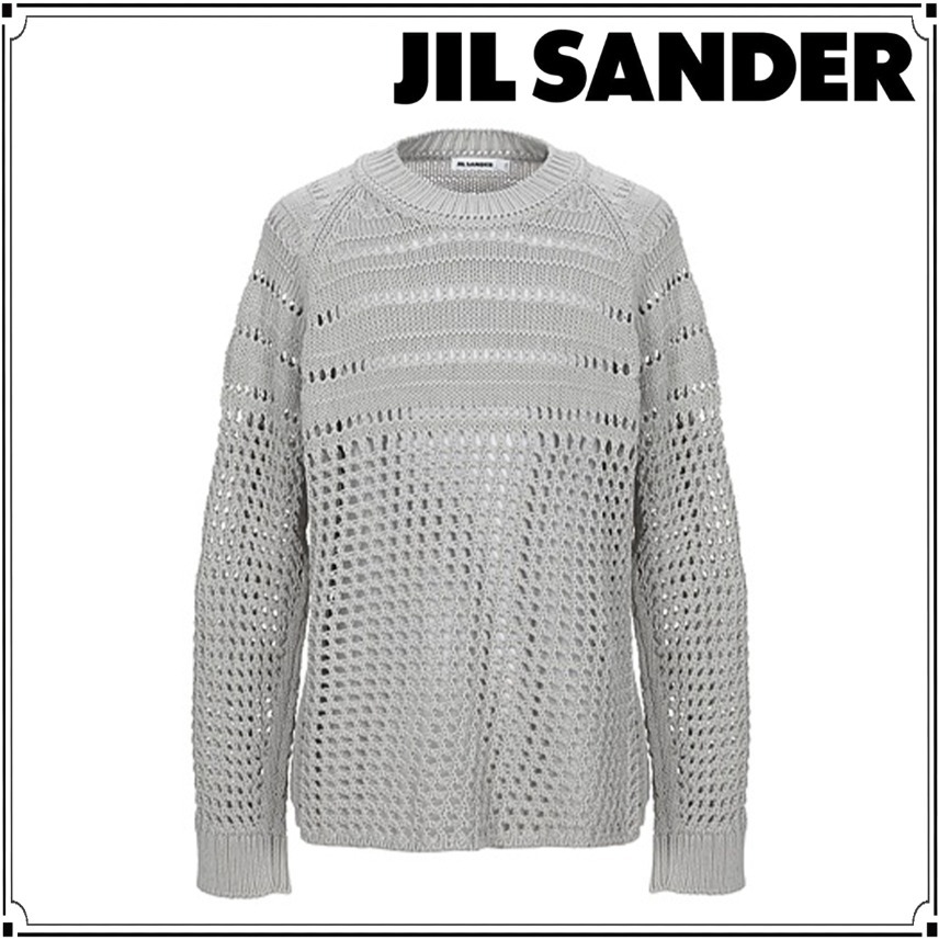 JIL SANDER ジルサンダー プルオーバー メッシュ グレー 長袖 www