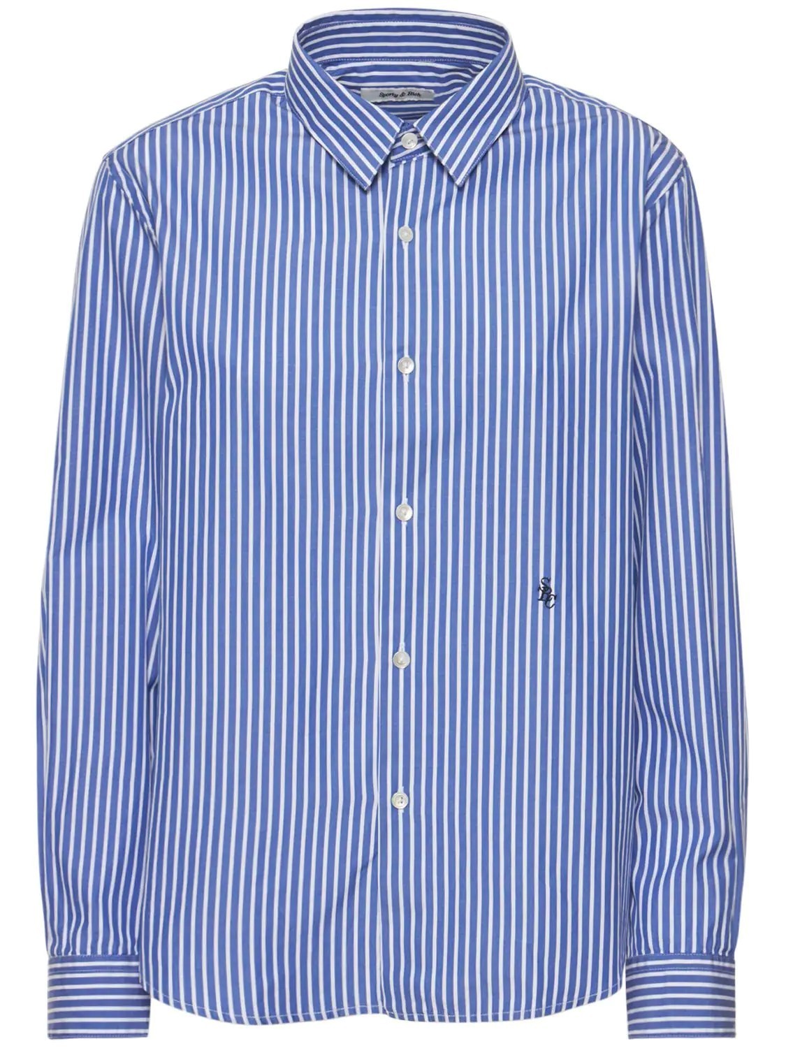 Sporty Rich ブラウス・シャツ {SPORTY RICH}CHARLIE COTTON POPLIN SHIRT送料関税込(3)