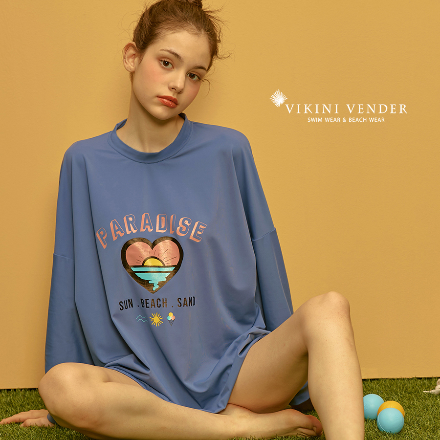 【Vikini Vender】パラダイスルーズフィットラッシュガード