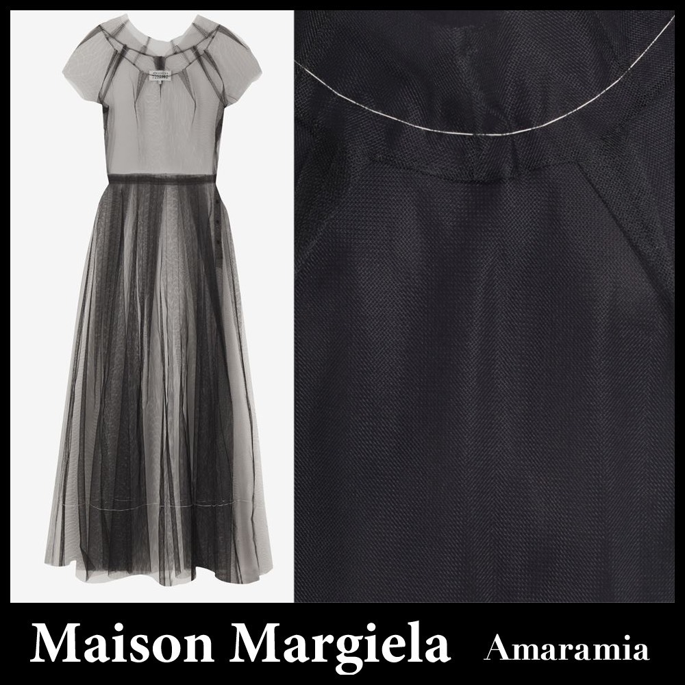 《Maison Maegiela》ブラックシースルーチュールドレス 《Maison Maegiela》ブラックシースルーチュールドレス