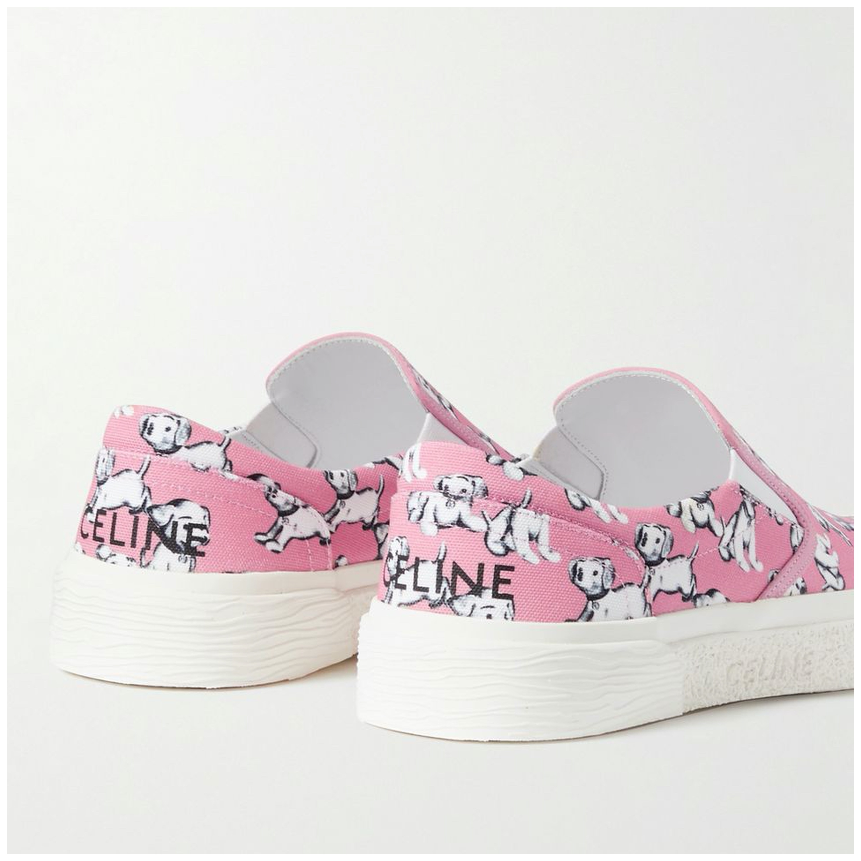 CELINE スニーカー ∞∞ CELINE ∞∞ PRINTED キャンバス スリッポン ☆(5)