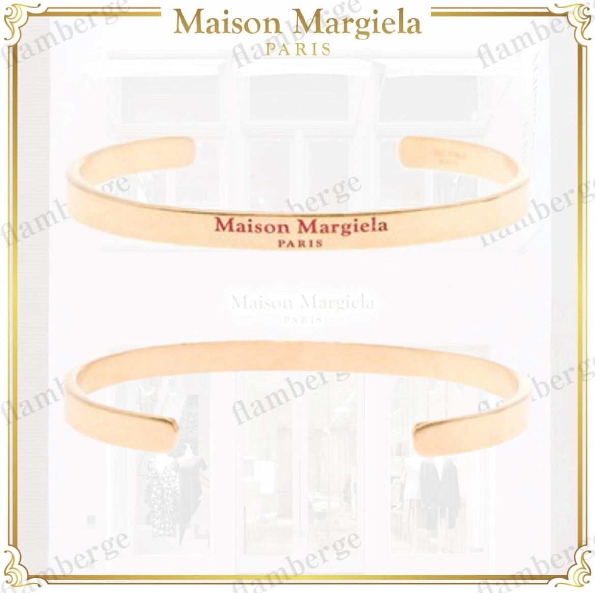 Maison Margiela】ロゴスターリングシルバー/カフブレスレット cutacut.com