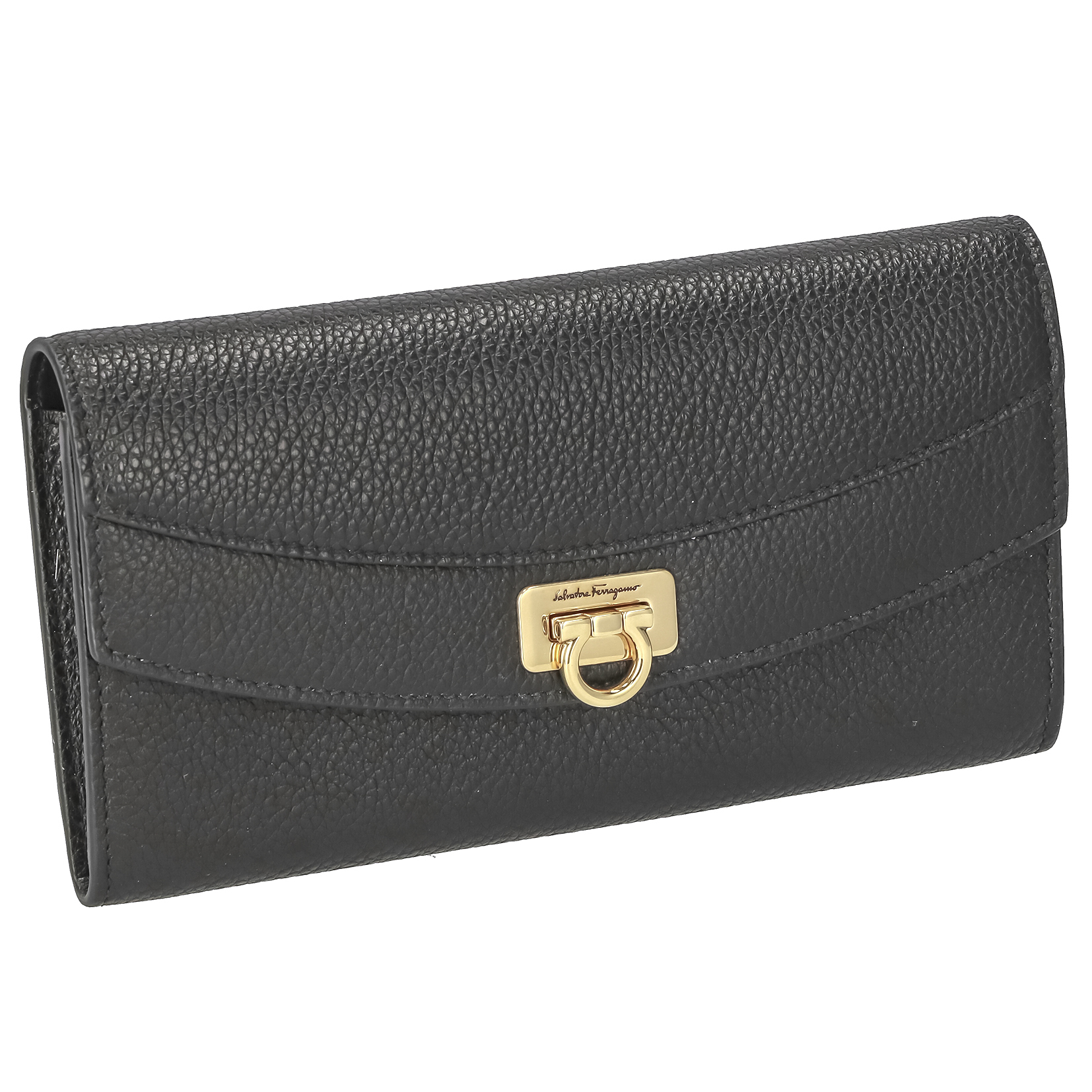 Ferragamo フェラガモ 長財布 レディース ブラック NERO