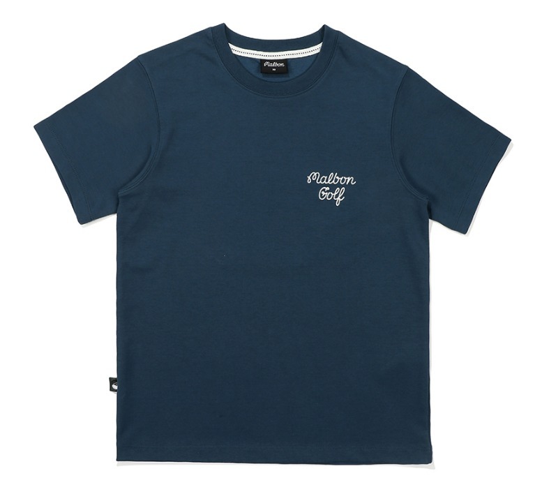 ★MALBON Golf★DOSAN BUCKET ROUND T-SHIRT★3カラー★ゴルフ Malbon Golf Wear T-Shirts in 3 Colors White, Navy and Black