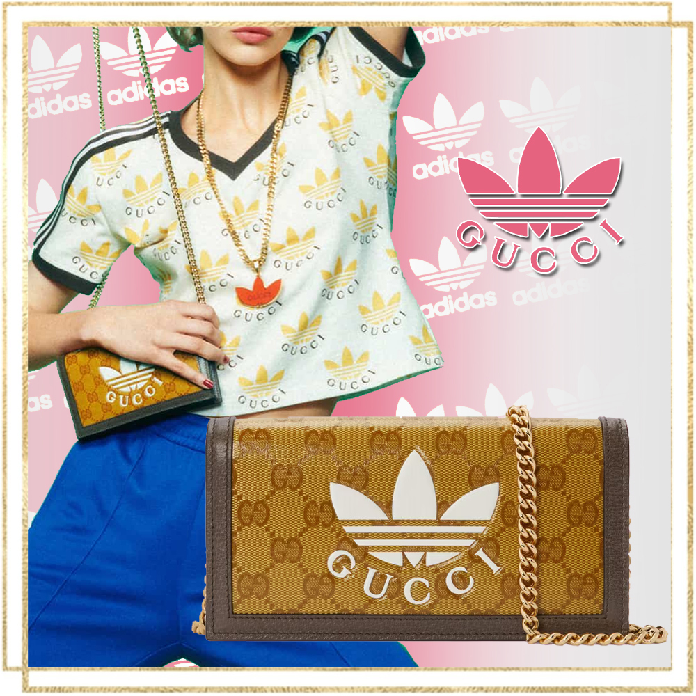 ☆限定品 GUCCI×adidas チェーンウォレット 財布 アディダス グッチ
