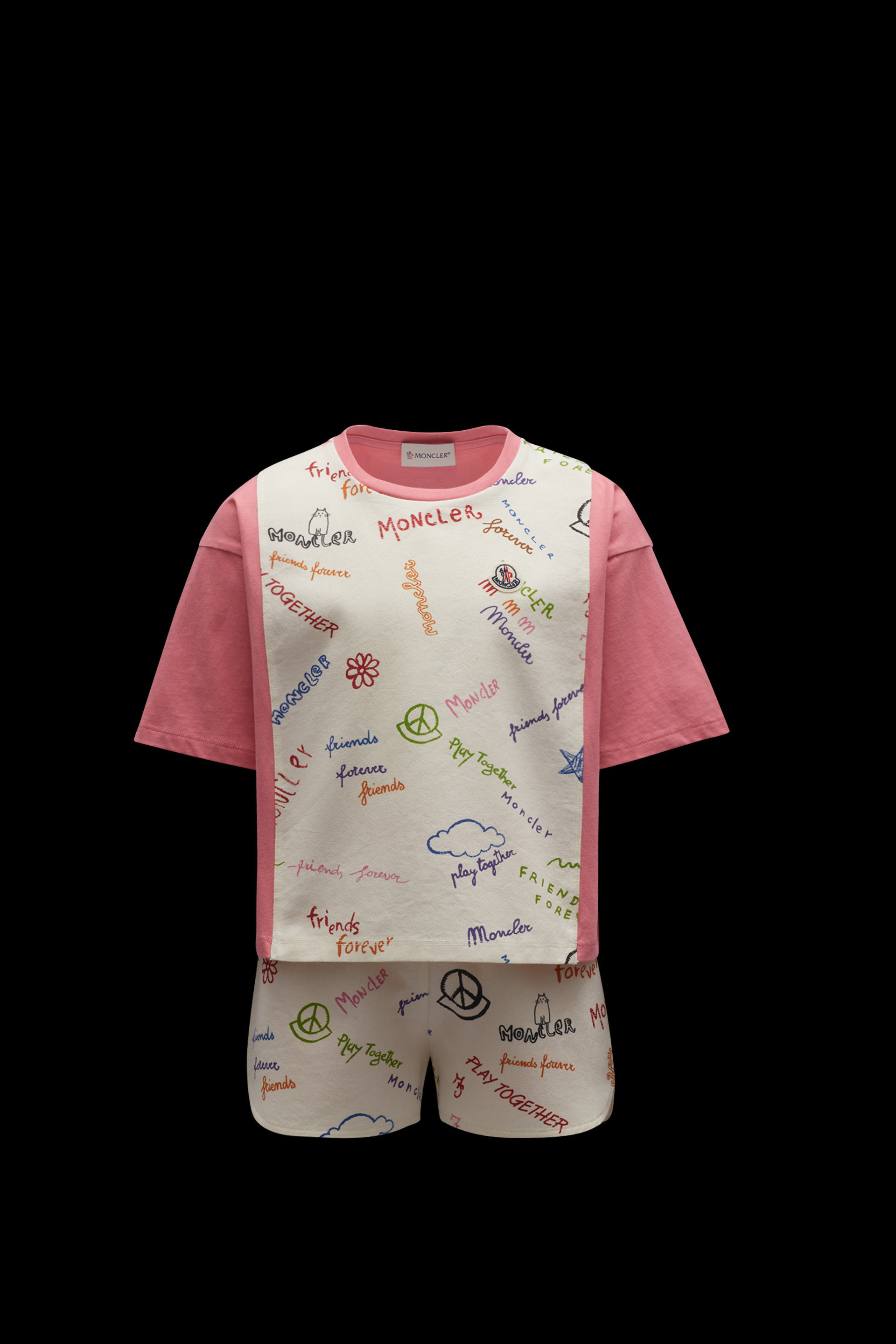 MONCLER2022春夏ジュニア Tシャツ&ハーフパンツ セット 12A/14A