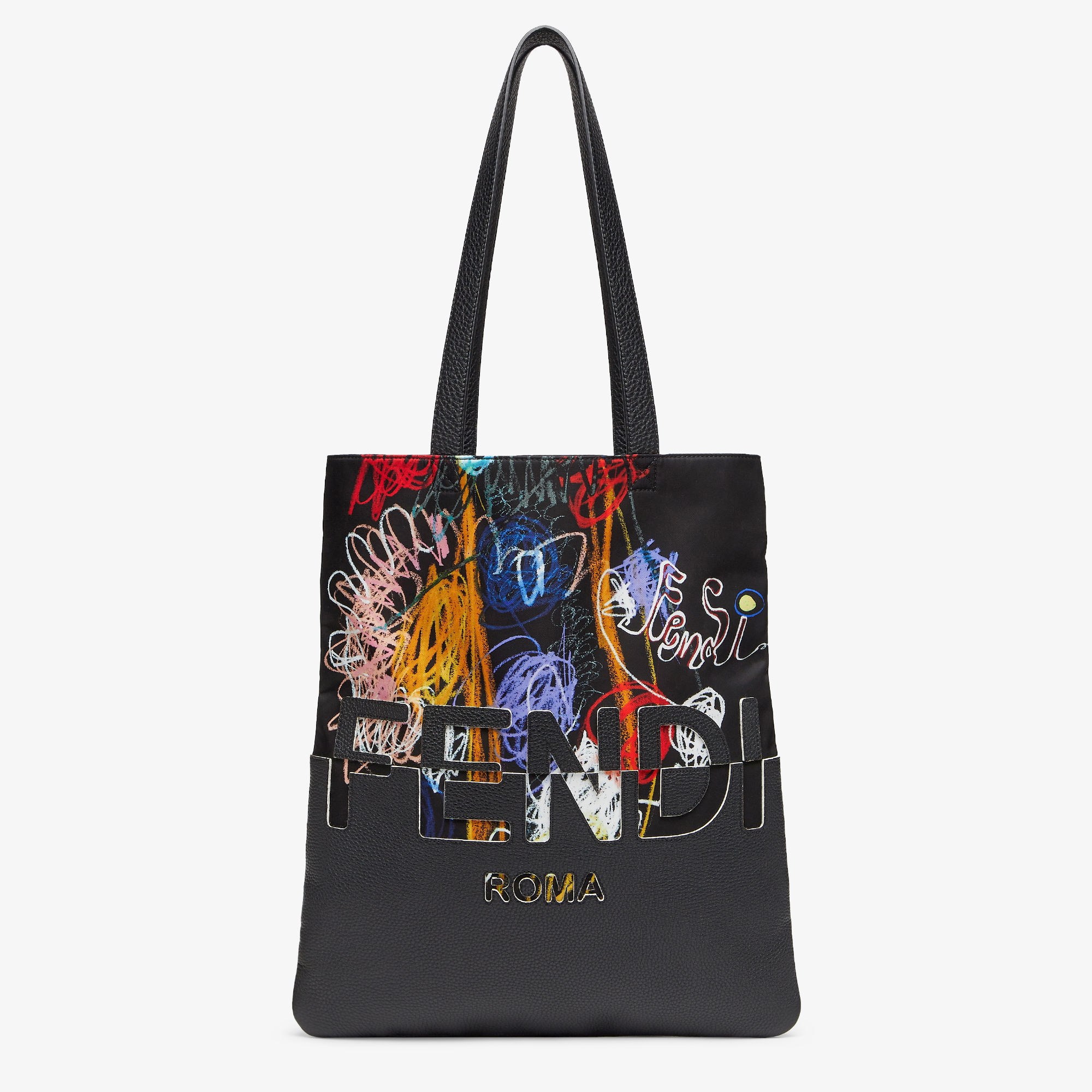 送料関税込☆FENDI ロゴ ショッパーバッグ トートバッグ☆超人気 org.jpg