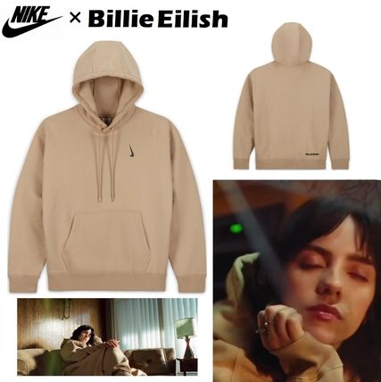 高級素材使用ブランド ナイキ ビリーアイリッシュ Hoodie Fleece 安心なので買 ナイキ ビリーアイリッシュ フーディー パーカー ベージュ パーカー