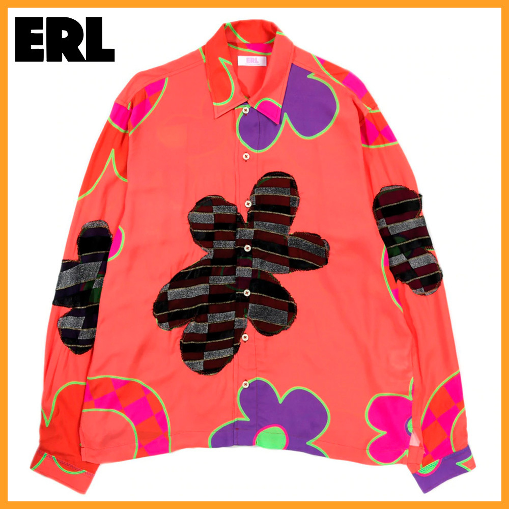 爆売り!】 注目商品☆【送料関税込】ERL◇フローラル長袖シャツ 爆売り!】 注目商品☆【送料関税込】ERL◇フローラル長袖シャツ