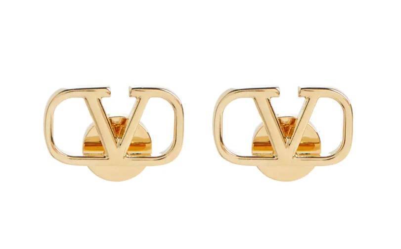 大人上品なおすすめコーデ 国内発】VALENTINO Vロゴ シグネチャー メタル ピアス アクセサリー