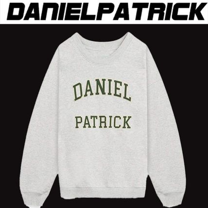 daniel patrick Sweatshirts Street Style Long Sleeves Cotton Logo Sweatshirts