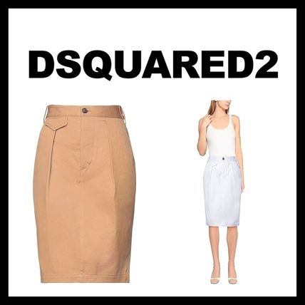 D SQUARED2 More Skirts Plain Cotton Skirts