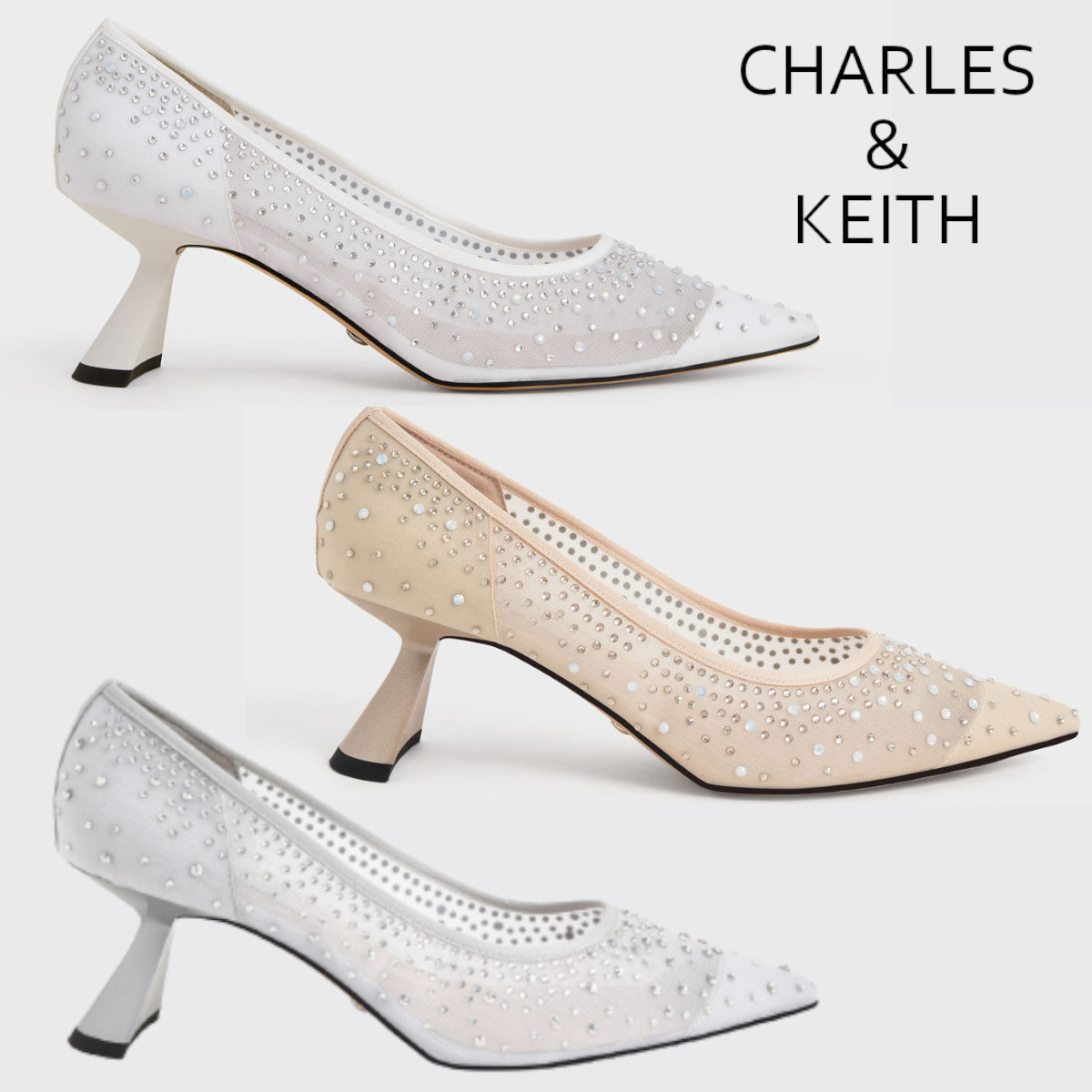 総合福袋 CHARLES&KEITH メッシュビジューパンプス 日本未入荷 ブライダル パンプス 総合福袋 CHARLES&KEITH メッシュビジューパンプス 日本未入荷 ブライダル パンプス