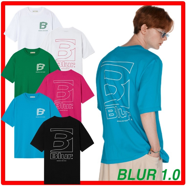 ☆韓国の人気☆【BLUR 1.0】☆B BOX LOGO T SHIR.T☆Tシャツ☆