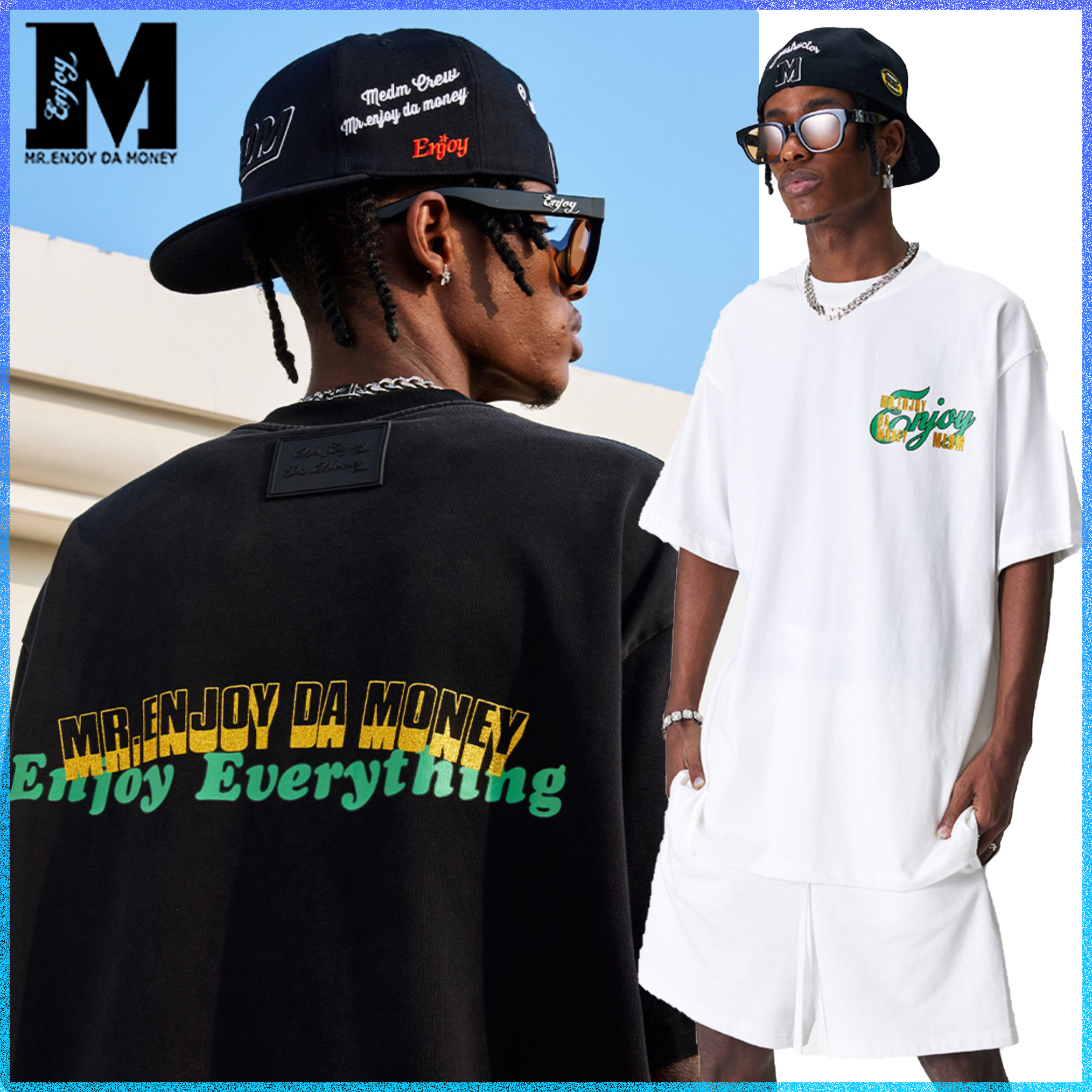 MEDM 新作 半袖 Tシャツ ストリート ロゴ 大人気 新作 男女兼用