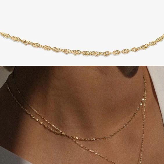 【ADORNMONDE】14K Mondechai ornate twisted chainネックレス
