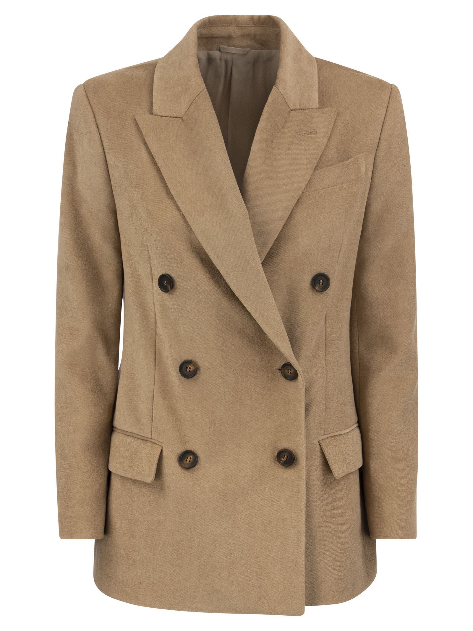スーツ BRUNELLO CUCINELLI Double-breasted jacket with necklace