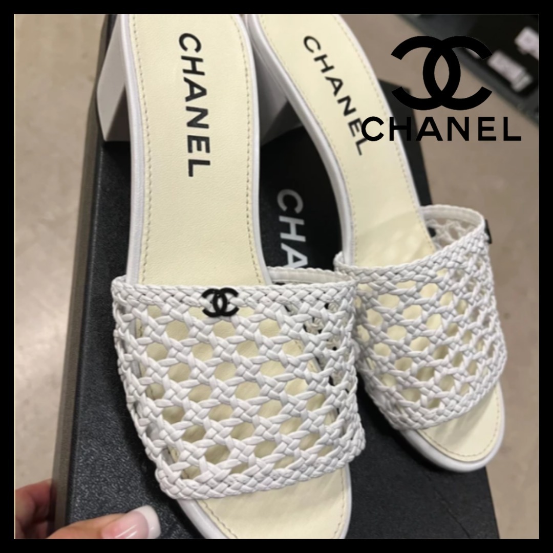 【ラッピング不可】 【CHANEL】 サンダル メッシュ サンダル・ミュール 【ラッピング不可】 【CHANEL】 サンダル メッシュ サンダル・ミュール