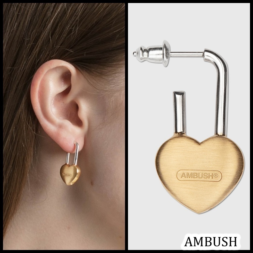 AMBUSH スモールハート パドロックピアス 関税送料込 www.falconofs.com