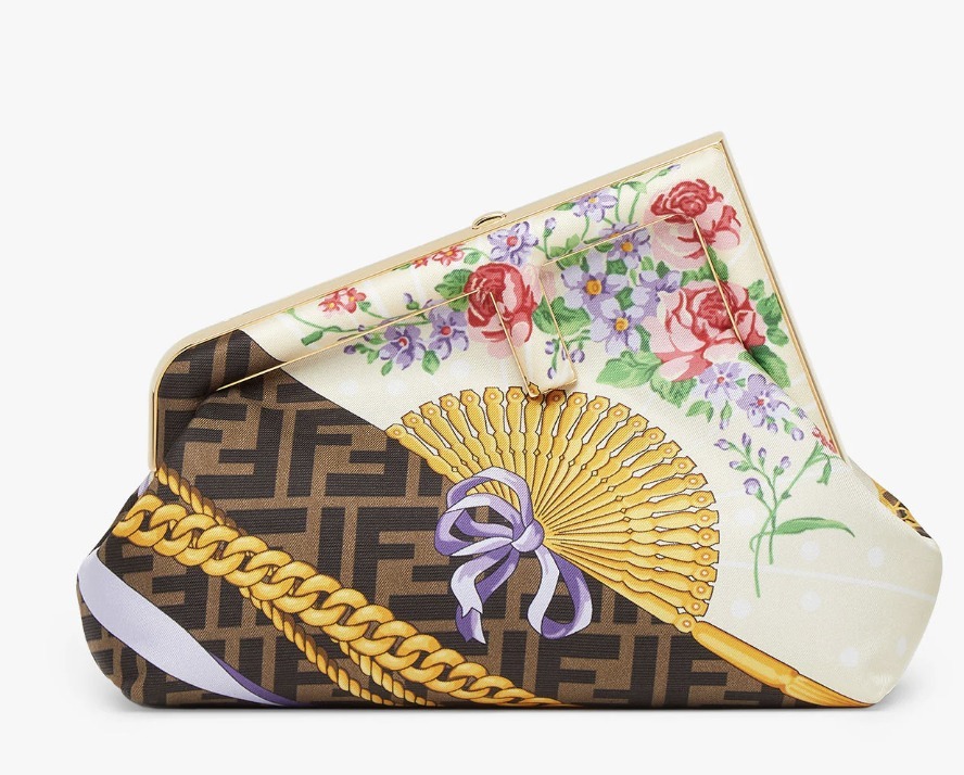 【日本入手困難】Fendi First Small Fendace bag silk print 【日本入手困難】Fendi First Small Fendace bag silk print