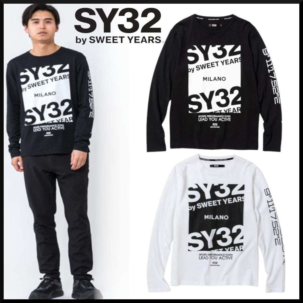 人気☆SY32 by SWEETYEARS MILANO LOGO L/S TEE 2色 ギフト可☆ 【2015秋冬新作】