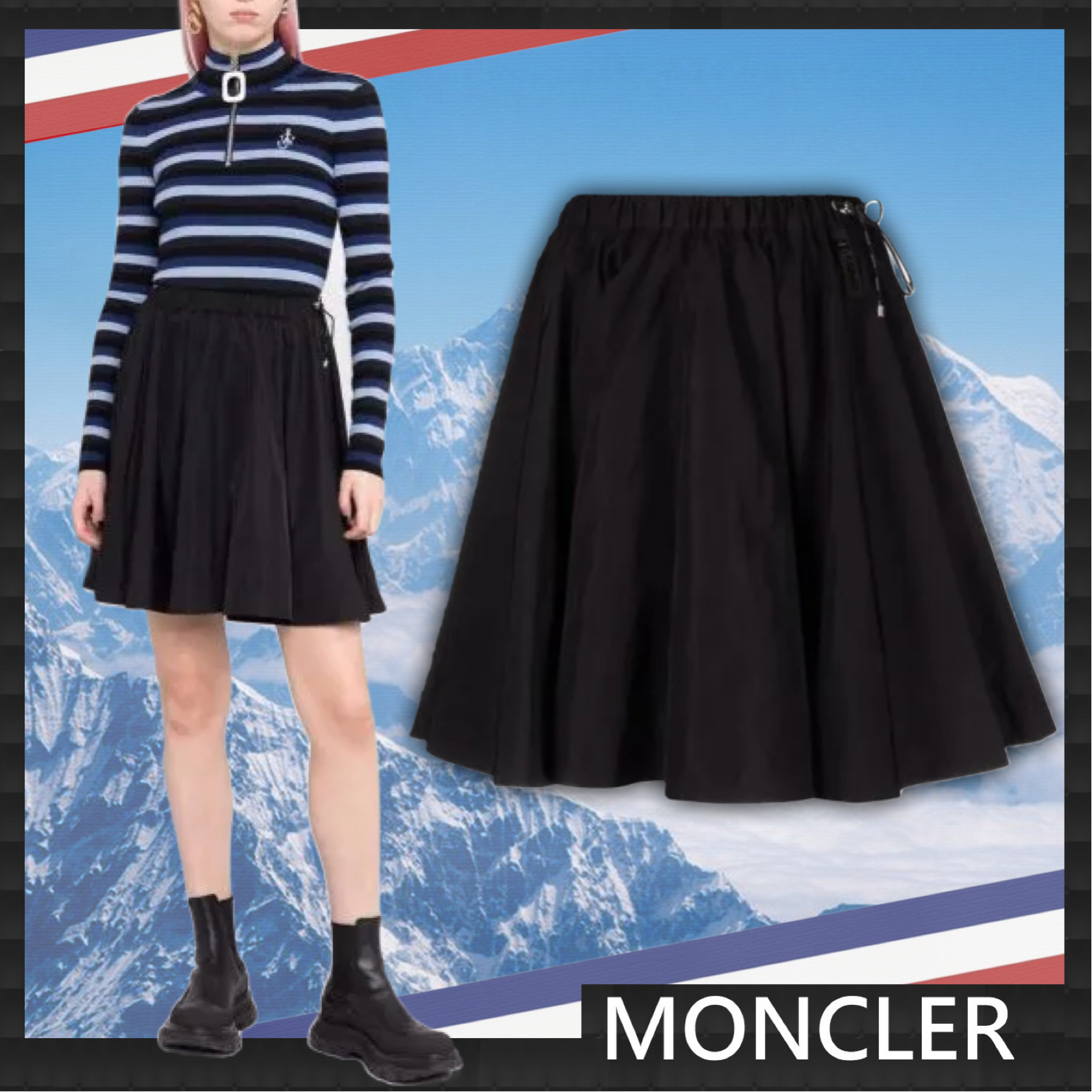 MONCLER モンクレール フレア スカート | www.viafeira.com.br